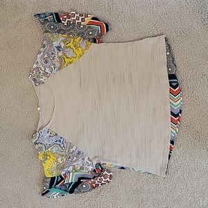 Patterned Ruffle Sleeve Top Umgee Small